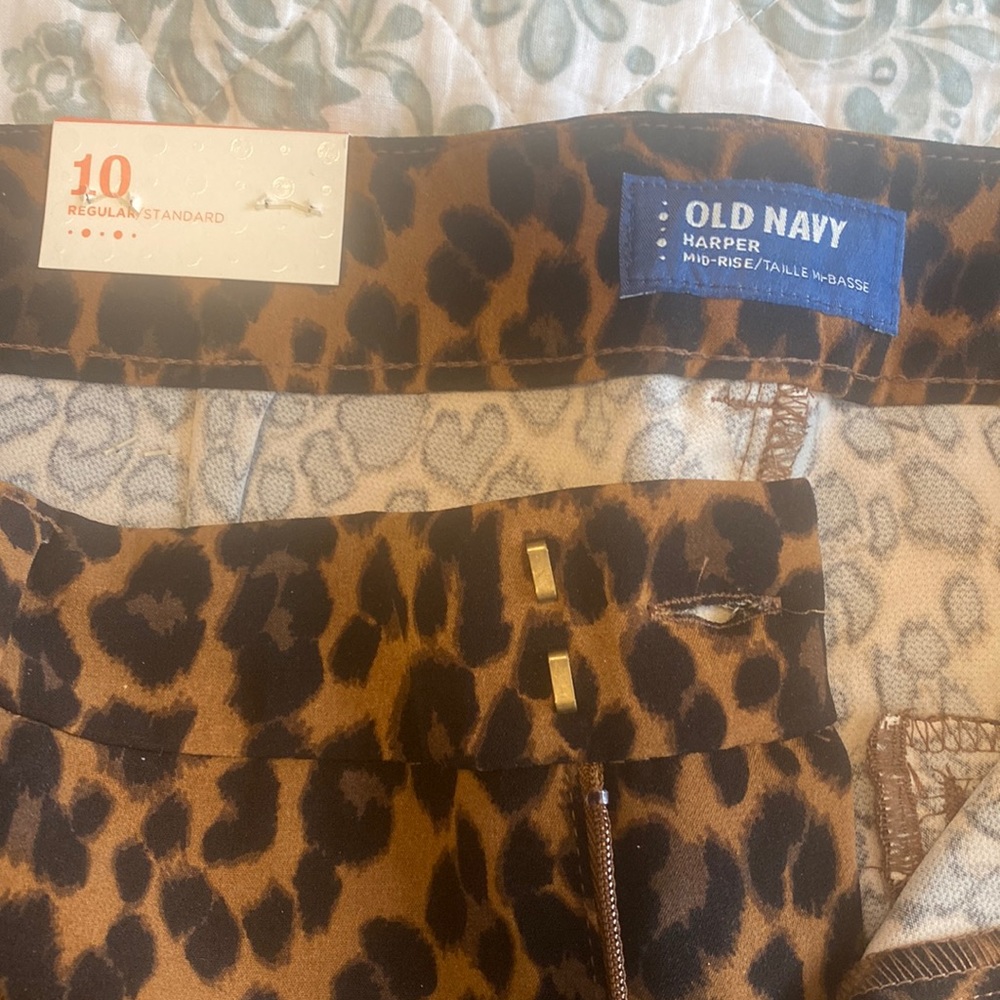 Leopard print old navy pants